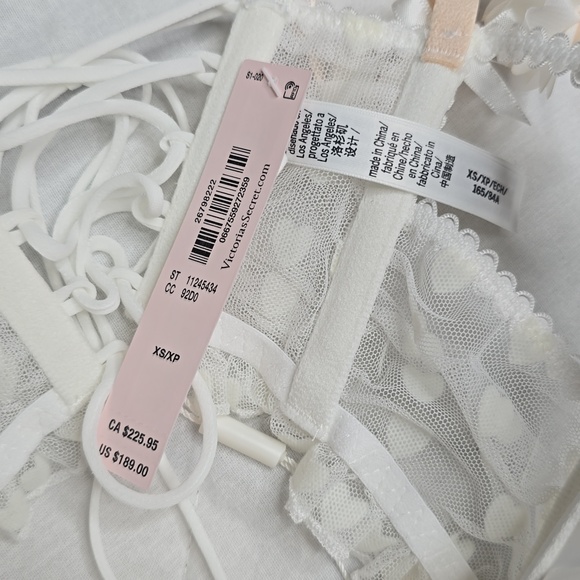 3417 For Love & Lemons x Victoria’s Secret Amore Maxi Slip Dress – White Lace XS - Picture 5 of 8